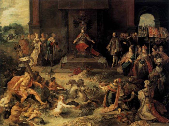 Allegory on the Abdication of Emperor Charles V in Brussels 25 October 1555